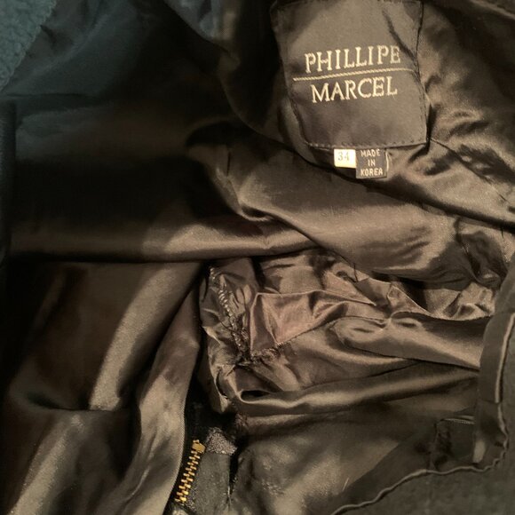 Phillipe Marcel leather high waisted pants size 34 excellent condition black - Picture 9 of 10